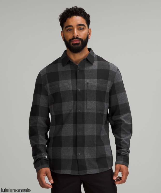 Lululemon Verkauf DELULU604 | Lululemon Deutschland Graphitgraues Weiches Strick-overshirt